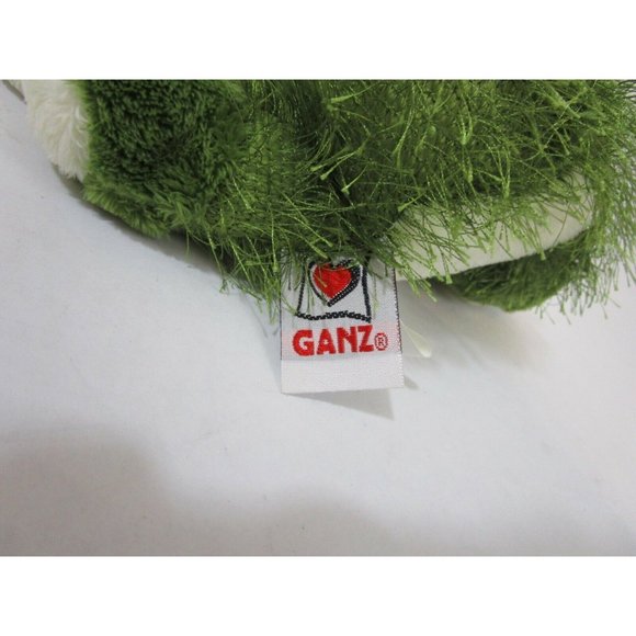 Ganz Webkinz Frog 8" Plush Fuzzy Long Hair Green Stuffed Animal EUC - Picture 6 of 11